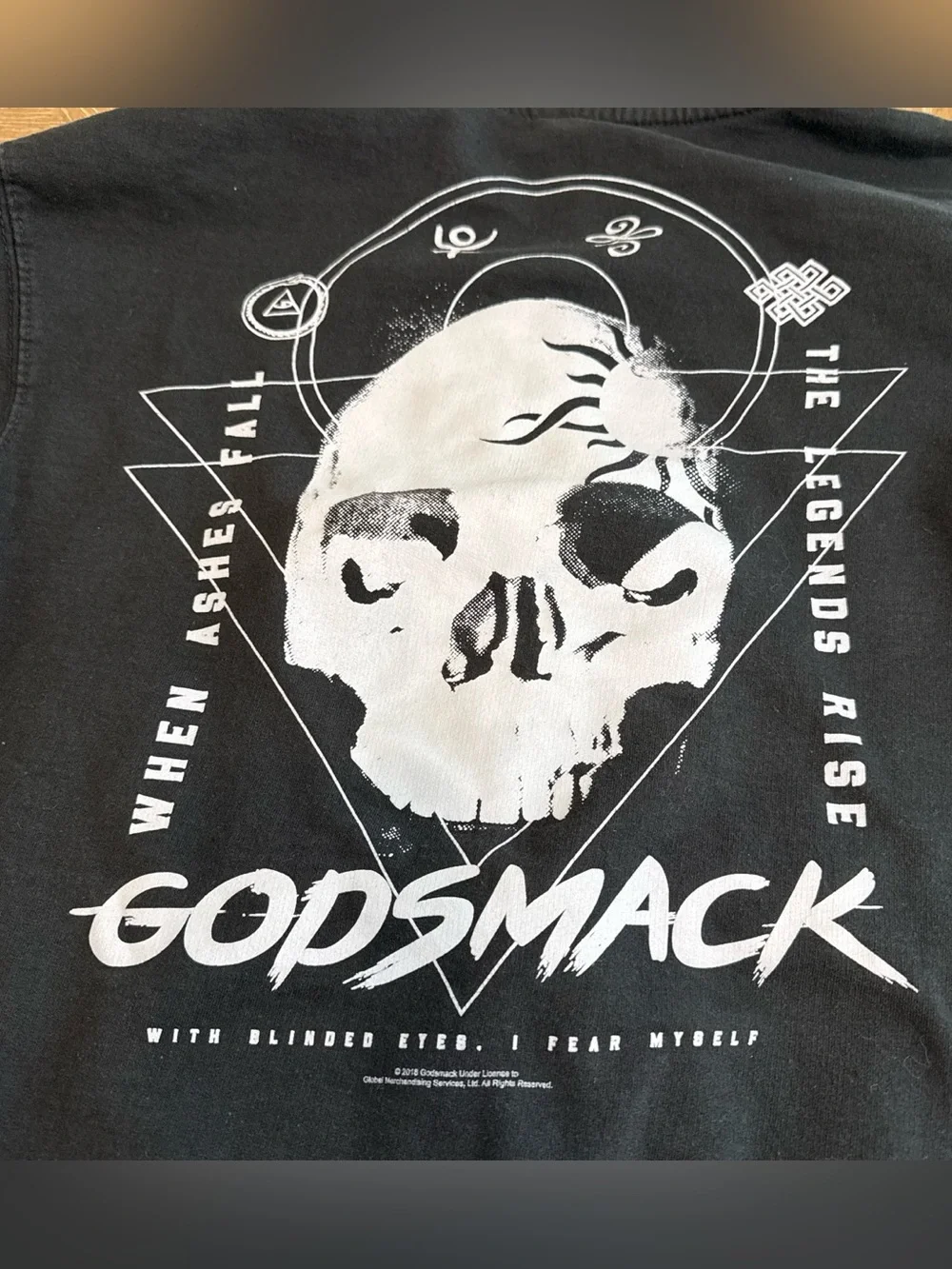 Godsmack When Ashes Fall Graphic Zip-Up Hoodie Jacket